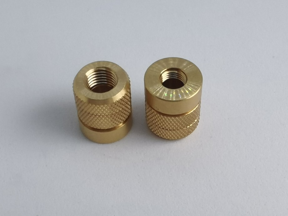 Inlaid copper nuts